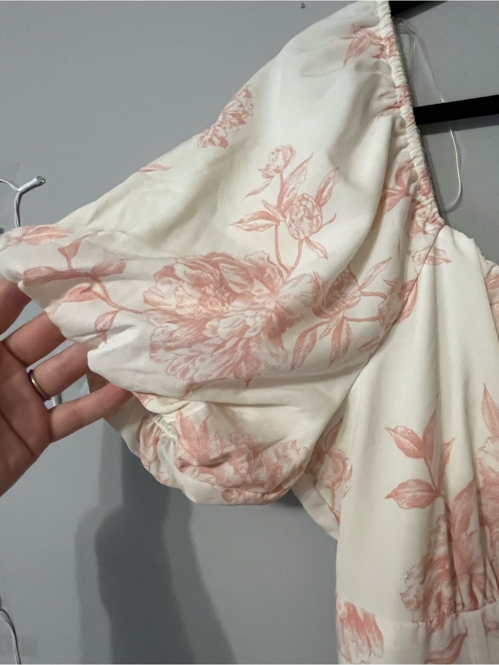 Inspired Hearts Floral Tiered Maxi Dress – White & Pink – Size 1X - Picture 4 of 6
